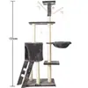 Estrutura de Escalada para Gatos, Árvore de Escalada para Gatos, Estrutura de Escalada Grande Específica para Gatos, Estrutura de Escalada com Cama de Gato Integrada, Estrutura de Escalada Grande de Luxo para Gatos