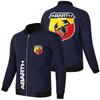 Chaqueta de Hombre Negra Deportiva Talla Grande Moderna Comercio Exterior Cierre Holgada Estilo Motociclista Punk Estándar de Coche Europea y Americana