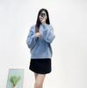 Ropa de Mujer Estilo Francés, Nuevo Suéter Casual de Punto Suave y Moderno para Otoño e Invierno, de Manga Larga, Hombros Descubiertos, Cuello Alto para Mujer