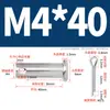 Pasador de Acero Inoxidable 304 con Cabeza Plana y Agujero, Pasador Cilíndrico, Pasador de Posicionamiento Cilíndrico Gb882 con Juego de Pasador de Chaveta