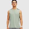 Regata Masculina de Secagem Rápida Verão Gola Redonda Treino Fitness Sem Mangas Absorção de Umidade Respirável Ombro Largo Esportiva Secagem Rápida