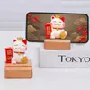 Soporte para Teléfono Gato de la Suerte Adorno Escritorio Oficina Decoración Regalo para Colegas Souvenir de Año Nuevo Soporte para Ver Series
