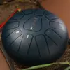 Hua Shu tambor etéreo de 8 pulgadas y 11 tonos instrumento de percusión tambor de lengua de acero para adultos introducción instrumento simple tambor etéreo portátil
