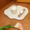 Plato con Soporte de Anillo de Cerámica para Mujer, Base Decorativa PTZ, Bandeja para Llaves y Joyas