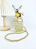 Mini Bolso Pequeño Lindo con Cuentas Personalizado Bolso para Lápiz Labial Versátil Popular Retro Popular Bolso Pequeño Cruzado Producto Terminado