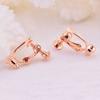 Accesorios para Joyería DIY Convertidor de Pendientes a Clip para Oreja Sin Cortar Agujas Clips Elásticos Ajustables para Oreja para Mujeres Sin Piercing