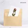 Cartões de Cumprimentos, Cartões Pequenos, Flores de Rosa Secas, Cartões de Bênção para Feriados, Estilo Artístico e Fresco, Pequenos Presentes DIY de Aniversário, Atacado