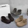 Zapatos Casuales de Algodón de Alta Gama Estilo Coreano para Mujer, Moda Nueva Otoño e Invierno 2025 Versátiles Cómodos Simples Zapatos de Algodón para Mujer