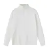 Roupas Casuais para Artesãos 2025 Outono e Inverno Novo Gola Alta Meia com Zíper Malha Masculina de Alta Qualidade Pulôver Preguiçoso de Manga Longa Malha