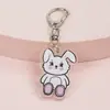 Mochila Escolar Fofa Ins Coelho Fofo Desenho Animado Pingente Acessórios de Presente Cachorrinho Coreano Acrílico Chaveiro Atacado