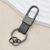 Chaveiro Simples de Couro Personalizado Moda Masculina Cintura Chaveiro de Carro Armazenamento Doméstico Pingente de Chave Anti-perda