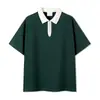 Camisa Polo Color Block de Verão com Gola Reversível em Estilo Campus, Feita Sob Medida para Exposições e Team Building, Manga Curta para Trabalho com Logo Estampado e Bordado