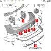 Adecuado para 13 años parachoques trasero 408 nuevo piel de parachoques trasero 408 sin agujero para radar 1609073580