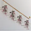 Colgante Decorativo Navideño para Puerta, Cristal de Hielo Nuevo Producto Transfronterizo Bañado en Bayas Simuladas y Adornos de Piña, Piña y Baya Roja en Forma de Gota de Agua