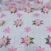 Tejido de Malla Bordado Floral Hecho a Mano en Stock, Adecuado para Vestidos, Ropa Infantil, Camisolas y Bordado Hanfu