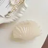 Grampo de Dente de Golfinho Moda Verão Elegante Versátil Parte de Trás da Cabeça Grampo de Tubarão Acessório de Cabelo High-End Simples Moda Presilha de Cabelo Acessório para Cabeça