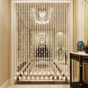Cortina de Cuentas de Cristal para Separador de Sala de Estar, Entrada, Dormitorio, Baño, Cortina para Puerta sin Taladro, Decoración del Hogar Estilo Europeo, Cortina para Pasillo
