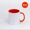 Venta al por mayor de fábrica Tazas de cerámica de 11 oz Taza con interior de color recubierto personalizado Taza de café Personalización