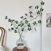 Nova Folhagem Artificial Verde Inspirada no Zen Estilo Chinês com Folhas de Lótus e Cipós, Folhas Verdes, Plantas Pendentes em Forma de Sino, Arranjos de Plantas Estilo Floresta, Exposições Decorativas de Flores
