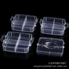 Caixa de Armazenamento Transparente de Três Camadas Caixa de Joias com Fivela em Camadas Caixa de Joias de Hardware com Tampa Caixa de Plástico Caixa de Remédios Caixa de Palitos de Dente