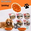 Envío Mismo Día, Directo del Fabricante, Plato Alimentador Lento para Mascotas, Vajilla para Mascotas de Silicona de Grado Alimenticio, Plato para Perro, Plato para Perro Alimentador Lento de Calabaza