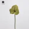 Directo de fábrica PU tacto amor rojo palma flor artificial palma verde flor de casa flor de paisajismo arreglo floral una grulla flamenca palma individual