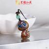 Corrente de Celular Pingente Móbile Zodíaco Madeira Arco-Íris Escultura em Madeira Pintada Acessórios Pingente Zodíaco Pingente
