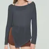 Secagem Rápida Solta Cobre o Quadril Fio de Bambu Manga Longa Roupa de Yoga Calça Tubarão Roupa Externa Furos Respiráveis no Bolso da Cintura Traseira Calça Fitness
