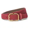 Nuevo cinturón vintage para mujer de piel genuina estilo coreano, moda de nicho para chicas a la moda, cinturón simple de gamuza de lujo ligero de alta gama