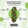 Nó de Milho Brinquedo para Pet Nó de Milho Dupla Cor Corda de Algodão Resistente à Mastigação Brinquedo para Cachorro e Gato Cão Vara Molar Limpeza de Dentes Treinamento Brinquedo para Filhote Descrição do Produto