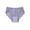 Ropa interior de encaje para mujer, sexy, de encaje, tentación, de malla, transpirable, fina, de secado rápido, de algodón, entrepierna, sin costuras, bragas de cintura alta para mujer