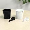 Vaso de flores de ferro forjado preto transfronteiriço pendurado vaso pendurado gancho destacável balde planta verde carnuda varanda cerca vaso de flores