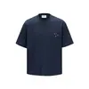 Ropa para Hombre Beijie 2026 Verano Nueva Camiseta de Manga Corta con Bordado de Letras para Hombre Cuello Redondo Suelta Camiseta Pulóver Tee