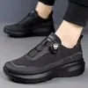 Zapatos de Hombre para Exteriores 2026 Nuevos de Primavera y Verano Suela Gruesa Zapatos de Senderismo para Hombre Zapatos Casuales Zapatillas con Hebilla Giratoria