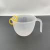 Vaso medidor de plástico con filtro grado alimenticio con escala huevo líquido cocina vaso para batir huevos huevo con colador tazón de arroz fruta