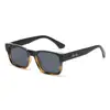 Gafas de sol de moda con montura cuadrada para hombre 2026, Gafas de sol con montura grande y estampado de leopardo UV para mujer, Mayorista Transfronterizo de Tendencia
