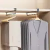 Cabide para Calças sem Furo, Cabide de Roupa Montado no Topo, Cabide de Calças Embutido para Guarda-Roupa, Cabide de Roupa em Forma de U, Barra de Suspensão Vertical
