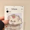 Fofo Desenho Animado Estilo Ins Novo Modelo Adequado para Suporte Magnético Magsafe Super Forte Aderência Air Bag Retrátil de Mesa para Mulheres