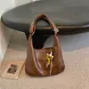 Bolsa Tote Elegante e Moderna Shuai Mijia 2026 Nova Bolsa Casual Retrô de Grande Capacidade Bolsa Transversal de Ombro Único com Personalidade Feminina