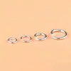 Anillo Abierto de Plata de Ley S925 Anillo Cerrado Anillo de Conexión Cuerda de Mano DIY Pulsera Cuerda Trenzada Accesorios de Joyería con Cuentas