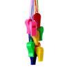 Silbato de plástico juguete para niños silbato de ánimo silbato de árbitro silbato deportivo/con cordón para aficionados venta al por mayor