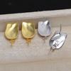 Pendientes de botón barrocos de plata S925 con forma para mujer 9-17 Perla cuenta deforme joyería accesorios DIY 4421