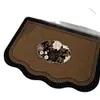 Alfombrilla de Baño de Tierra de Diatomeas Detallada con Etiqueta Temu, Alfombrilla Absorbente de Agua para Entrada de Baño, Alfombrilla Antideslizante para Inodoro y Baño