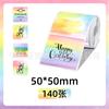 Papel Térmico Autoadhesivo Transfronterizo Phomemo M110/Marklife Creativo Degradado Colorido Papel Térmico para Etiquetas