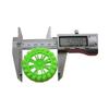 HB502AH roda de plástico verde grossa para off-road roda de plástico roda de brinquedo peças de blocos de construção de tecnologia suporte interno oito