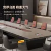 Mesa de Reunión de Oficina Seleccionada Cuidadosamente Mesa Larga de Lujo Ligero Mesa de Reunión Gruesa Grande y Juego de Sillas Mesa de Recepción de Reuniones Mesa de Negociación Empresarial