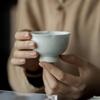 Taza Maestra de Flor Hecha a Mano Yingqing Taza Maestra de Cerámica de Color Sólido Taza Individual para el Hogar Taza de Té Personal Especial Juego de Té Kung Fu