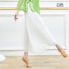 Liquidación ~ Pantalones de Chifón de Doble Capa Danza Clásica Ropa de Práctica de Baile para Mujer Pantalones Holgados de Cintura Alta de Pierna Ancha Danza Étnica Moderna