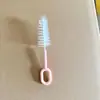 Escova para Chupeta de Bebê Escova Pequena Cerdas Macias Escova de Limpeza Ferramenta de Limpeza de Frestas de Mamadeira Cabo Vertical Multicolor