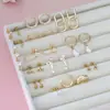 Conjunto de 30 Peças de Brincos e Argolas Populares da Amazon em Aço Inoxidável com Zircônias, Joias para Piercing, Atacado do Fabricante em Estoque